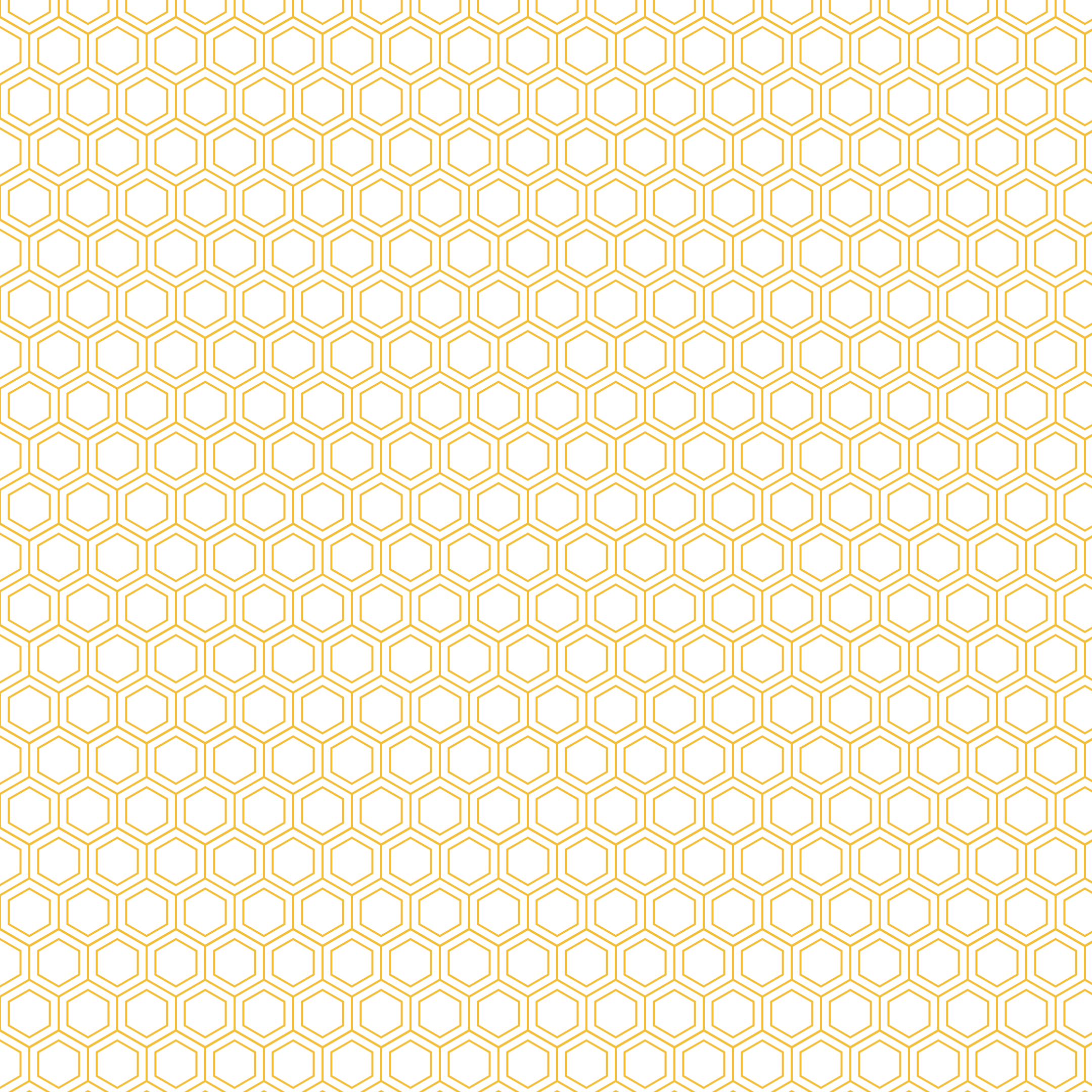 Hexagon pattern in Honey Gold