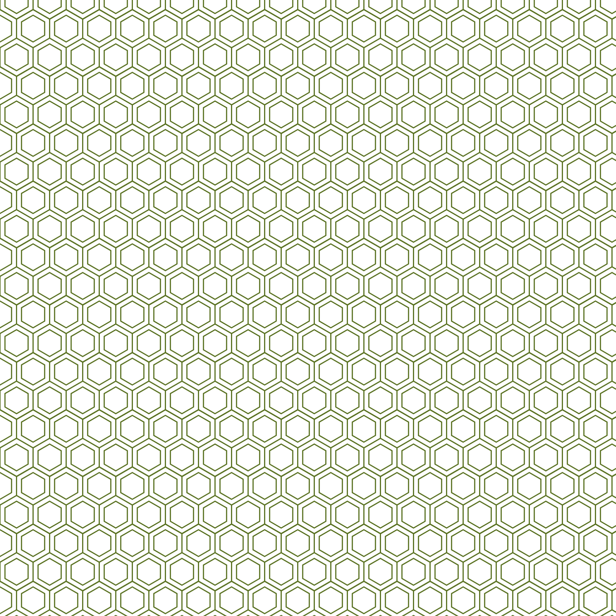 Hexagon pattern in Ganja Green